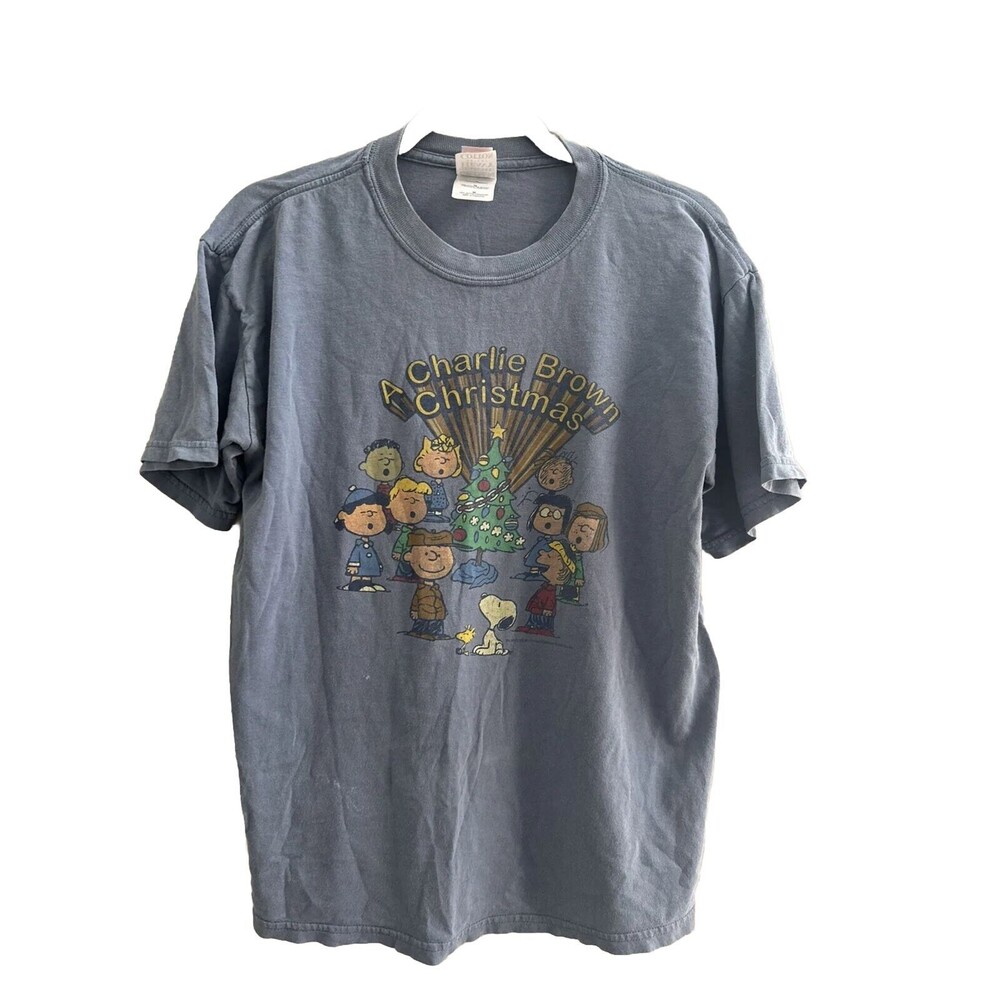 A Charlie Brown Christmas Size Medium Blue T-Shirt